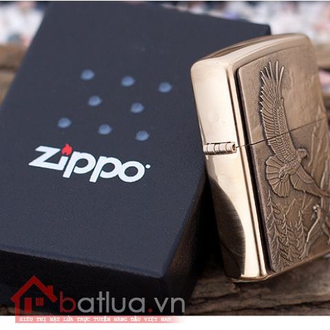 Bật lửa Zippo chính hãng 20854 khắc đại bàng săn mồi