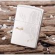 Bật lửa Zippo chính hãng 28356 trắng bạc khắc đại bàng