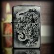 Bật lửa Zippo chính hãng Animal brave phiên bản màu xám