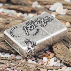 Bật lửa Zippo chính hãng bạc cổ Angel love - Mã SP: BL09100