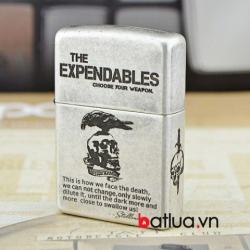 Bật lửa Zippo chính hãng bạc cổ The Expendables - Mã SP: BL10282