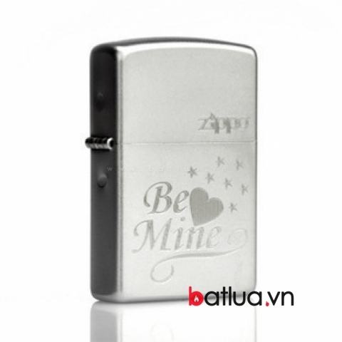 Bật lửa Zippo chính hãng bạc khắc Be Mine