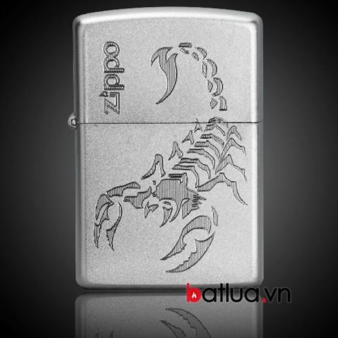 Bật lửa Zippo chính hãng bạc khắc Bọ cạp