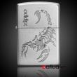 Bật lửa Zippo chính hãng bạc khắc Bọ cạp
