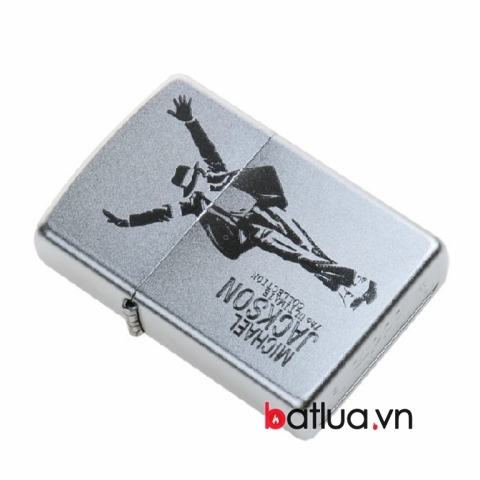 Bật lửa Zippo chính hãng bạc khắc Michael Jackson