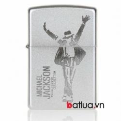 Bật lửa Zippo chính hãng bạc khắc Michael Jackson - Mã SP: BL10125