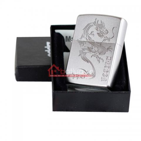 Bật lửa Zippo chính hãng bạc khắc rồng đặc biệt