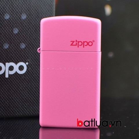 Bật lửa zippo chính hãng bản hẹp mày hồng cẩm