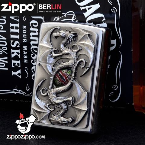 Bật lửa Zippo chính hãng chạm khắc hình mắt rồng