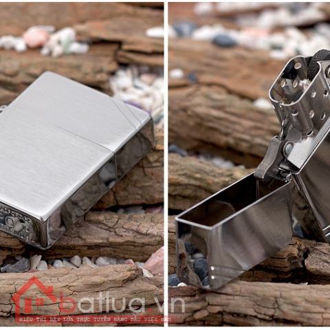 Bật lửa Zippo chính hãng classic khắc vát chéo