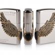 Bật lửa Zippo chính hãng Cupid Wings màu trắng bạc