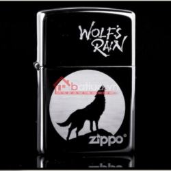 Bật lửa Zippo chính hãng đen Chó sói hú trong đêm - Mã SP: BL09955