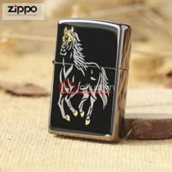 Bật lửa Zippo chính hãng đen Ngựa phi - Mã SP: BL09934