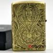 Bật lửa Zippo chính hãng đồng bản armor dày  khắc thiên thần