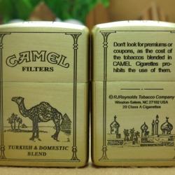 Bật lửa Zippo chính hãng đồng cổ điển CAMEL