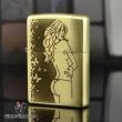 Bật lửa Zippo chính hãng đồng khắc cô gái sexy bản xước