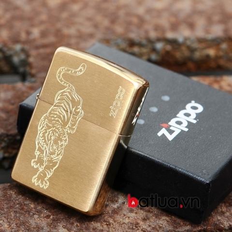 Bật lửa Zippo chính hãng đồng khắc con Hổ