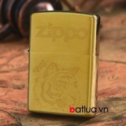 Bật lửa Zippo chính hãng đồng khắc hổ - Mã SP: BL10188