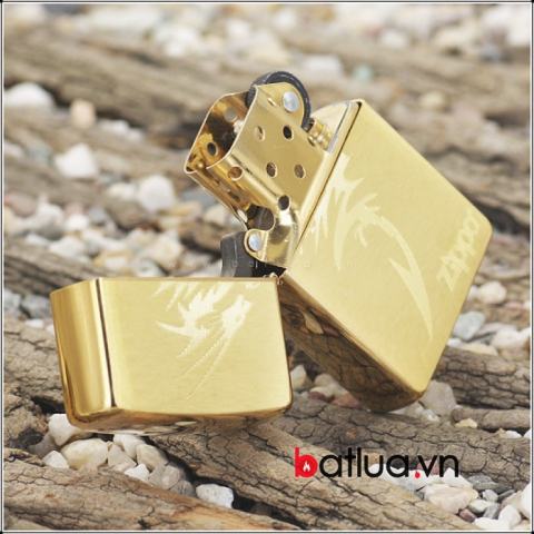 Bật lửa Zippo chính hãng đồng khắc rồng mẫu 009