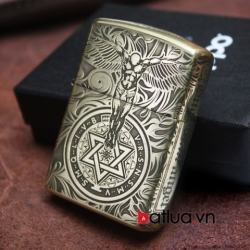 Bật lửa Zippo chính hãng đồng khắc thiên thần - Mã SP: BL10277