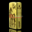 Bật lửa Zippo chính hãng đồng nhẹ khắc mã đáo thành công