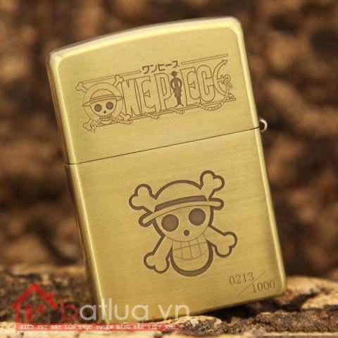 Bật lửa Zippo chính hãng đồng nhẹ phiên bản Luffy One Piece