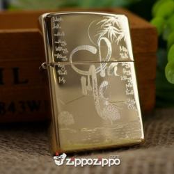 BẬT LỬA ZIPPO CHÍNH HÃNG ĐỒNG VÀNG KHẮC CHA MẸ - Mã SP: ZPC1467