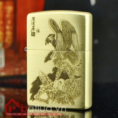 Bật lửa zippo chính hãng hình chim đại bàng dũng mạnh