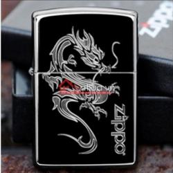 Bật lửa zippo chính hãng họa tiết Dragon đen - Mã SP: BL09879