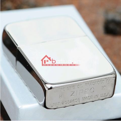 Bật lửa zippo chính hãng họa tiết rồng 1941 phiên bản bạc