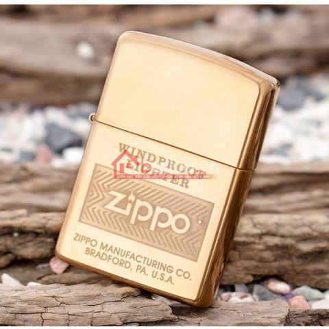 Bật lửa Zippo chính hãng in logo Zippo đầu