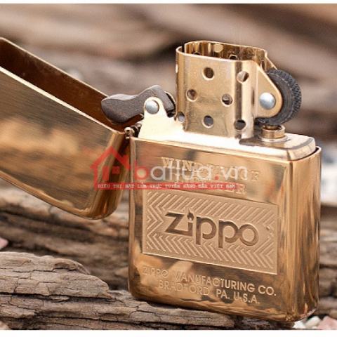 Bật lửa Zippo chính hãng in logo Zippo đầu