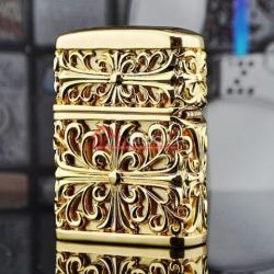 Bật lửa Zippo chính hãng khắc hoa văn ngang - Mã SP: BL09947