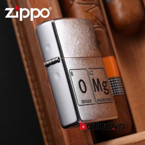 Bật lửa Zippo chính hãng khắc nhẹ công thức OMG