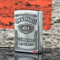 Bật lửa Zippo chính hãng màu bạc Jack Daniels