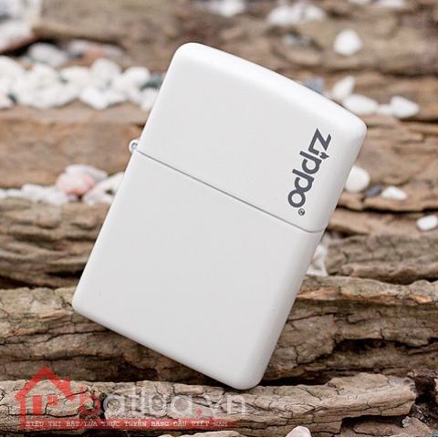 Bật lửa zippo 214ZL chính hãng màu trắng