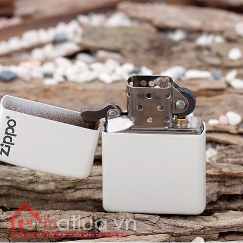 Bật lửa zippo 214ZL chính hãng màu trắng