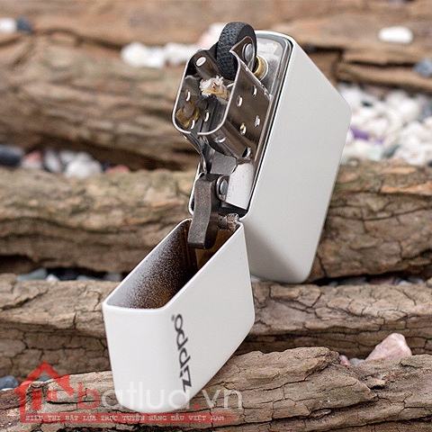 Bật lửa zippo 214ZL chính hãng màu trắng