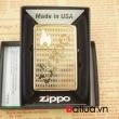 Bật lửa zippo chính hãng mầu vàng khắc logo zippo tinh tế