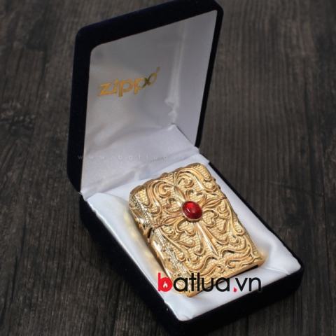 Bật lửa zippo chính hãng Original mạ vàng 18k