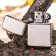 Bật lửa zippo chính hãng phiên bản Armor bạc nguyên khối Trơn (Mẫu 26)