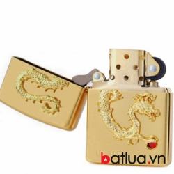 Bật lửa Zippo chính hãng phiên bản giới hạn mạ vàng Dragon giữ ngọc Ver 2 - Mã SP: BL09985