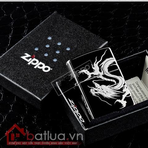 Bật lửa Zippo chính hãng rồng cách điệu quấn xung quanh