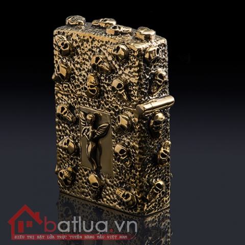 Bật lửa Zippo chính hãng Skeleton Gold Angel Wings