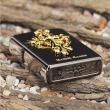 Bật lửa Zippo chính hãng Tribal Cross màu xám đen