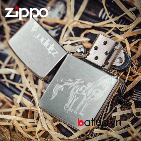 Bật lửa Zippo chính hãng xước sói hú