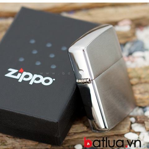 Bật lửa Zippo chính hãng Bạc chải xước