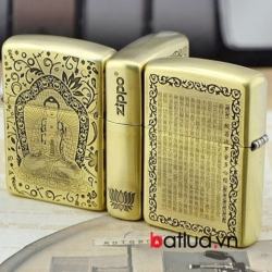 Bật lửa Zippo chính hãng zippo armor đồng khắc Đức phật