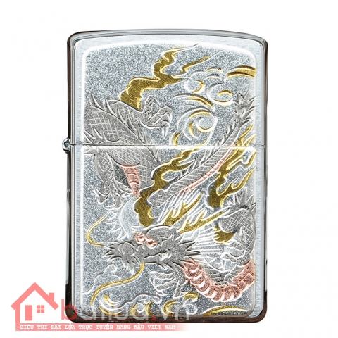 Bật lửa Zippo chính hãng ZP23087 khắc rồng bay huyền ảo