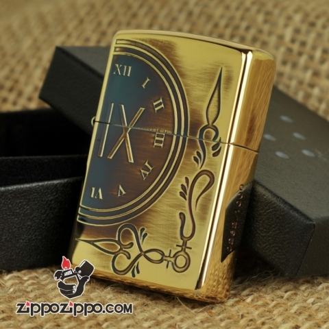 Bật lửa Zippo chuông đồng hồ cổ